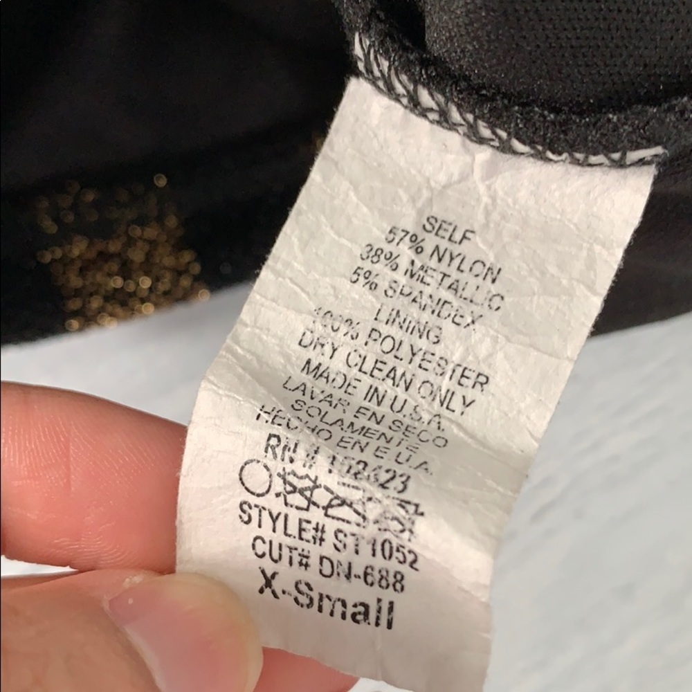 Fashion Nova Black & Gold 3-Piece Striped Set XS - Picture 7 of 9